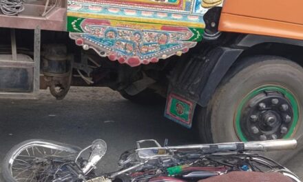 نیو کراچی میں ٹرک حادثے میں موٹر سائیکل سوار ہلاک